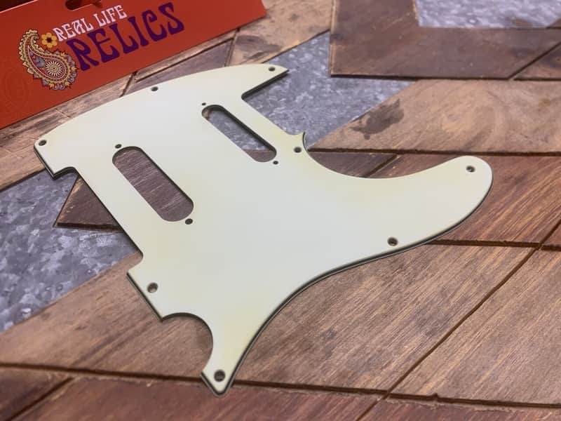Real Life Relics Mint Green  NASHVILLE Telecaster® Pickguard 3 Ply 8 Hole Dual Pickup Opening   [PGK1]] image 1