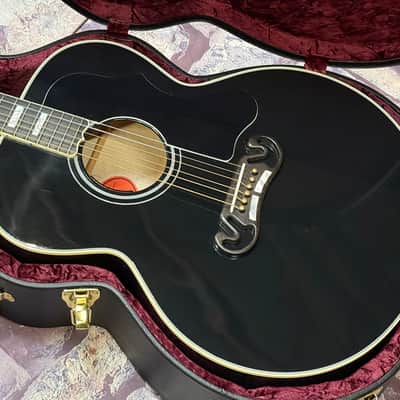 Gibson SJ-200 Custom Jumbo Limited Edition Ebony Gloss New Unplayed Auth Dlr 5lbs7oz #017 image 1