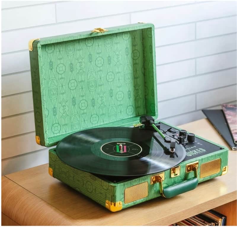 Crosley RSD Cruiser Plus Turntable - Wicked Movie Edition- 3-Speed Bluetooth- Elphaba Green image 1