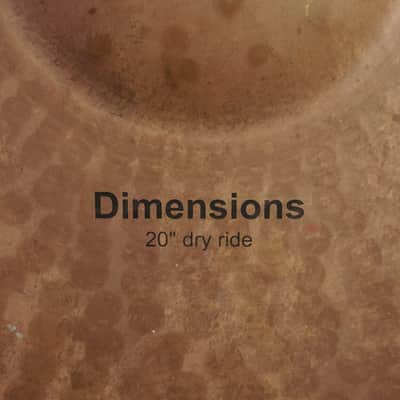 Paiste 20" Dimensions Dry Ride Cymbal - 2454g image 4