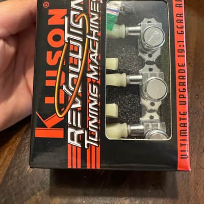 Kluson Locking Revolution Series 3+3 G-Mount Tuners Chrome image 4