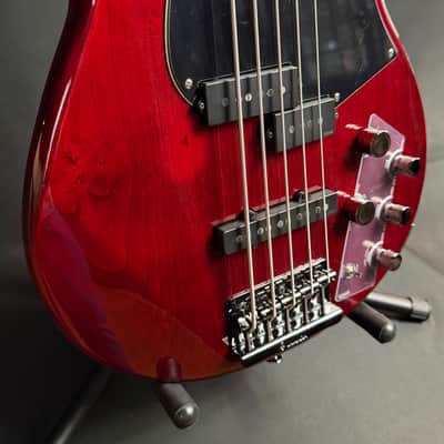 Yamaha BB735A Broad Bass 5-String Bass Guitar Fired Red Finish w/ Gig Bag (246) image 6