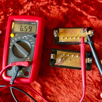 Guild Anti-Hum mini humbucker guitar pickups c 1965 - Chrome original vintage USA Starfire HB-1 image 4