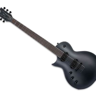 ESP LTD LEC1000 Baritone Left Handed - Charcoal Metallic Satin - B-Stock image 3