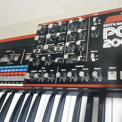 Roland JX-3P 61-Key Programmable Preset Polyphonic Synthesizer with PG-200 Programmer 1983 - 1985 - Black image 4