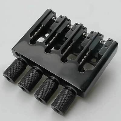 Black 4 String Headless Bass Adjustable Strings Bridge System image 2