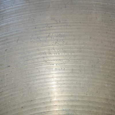 Zildjian 20" A Avedis Ride Cymbal Vintage 1950 image 2