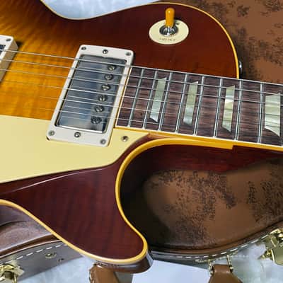 NEW ! Gibson Custom Shop 1959 Les Paul - Iced Tea - Authorized Dealer - Quilt / Flame Top - VOS - 8.5 lbs - G07605 image 3