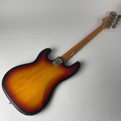Univox Precisely Bass 1970s - 1979 Fender Pickups - Japan Made .Sunburst, Upgrade 70's USA Fender "P" bass pickups W Original Hardshell case image 5