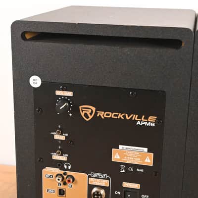 Rockville APM6W 6.5" Bi-Amped Studio Monitor, 350W Peak (PAIR) CG01XEM image 11