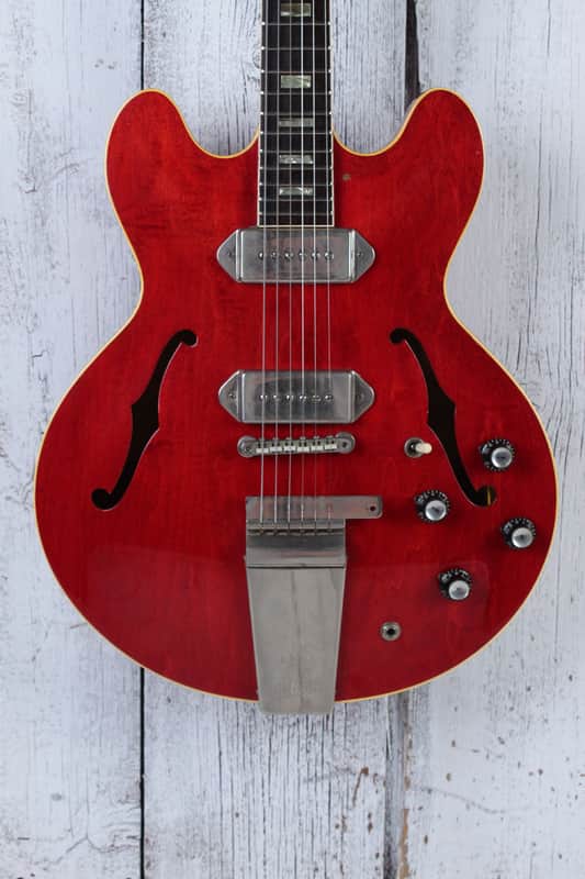 Gibson 1965 ES-330TDC Hollowbody Electric Guitar Cherry Finish w Hardshell Case image 1