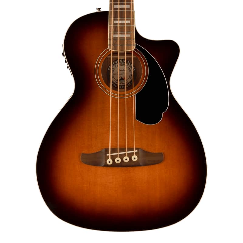 Used Fender Kingman Acoustic-Eletric Bass - Shaded Edge Burst w/ Walnut FB image 1