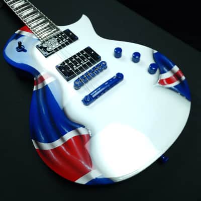ESP LTD EC-1000 Deluxe Custom Union Jack Flag finish Seymour Duncan Distortion pickups + hardcase image 14