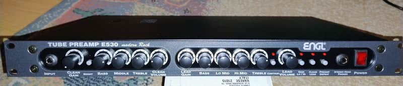 Engl E530 tube guitar preamplifier image 1