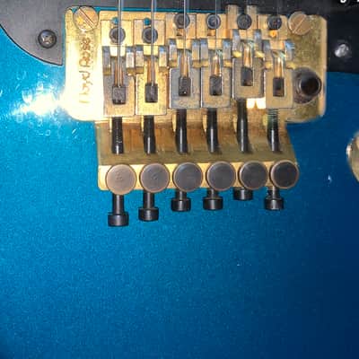 Vintage 1983 Kramer Pacer Blue burst electric guitar made in the usa image 6