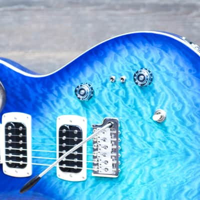 PRS SE Custom 24-08 Quilt Maple Top Lake Blue Electric Guitar w/Bag #H053854 image 4