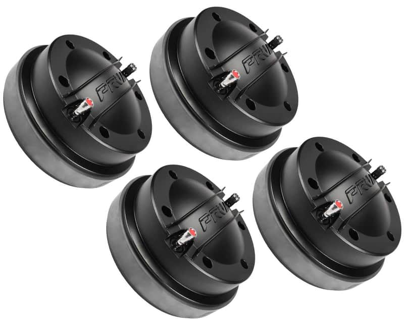 4x PRV Audio D4500Ph Trio 2″ Midrange Driver 500 Watts 4” Voice Coil 8-Ohms – TRIO Phenolic Diaphragm image 1