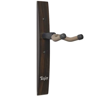 Taylor Ebony Guitar Wall Hanger with Acrylic Taylor Inlay image 3