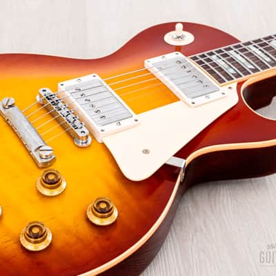 2022 Gibson Custom Shop Historic 1959 Les Paul Standard R9 70th Anniversary Washed Cherry Sunburst Gloss image 6