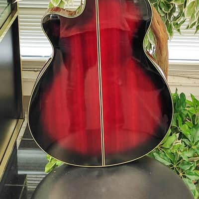 Ibanez AEG240-TRS Thinline Acoustic Electric Guitar w/ Fishman 2014 - Transparent Red Sunburst image 8