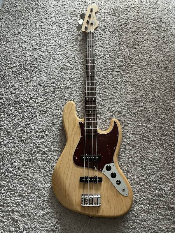 Fender FSR Jazz Bass 2011 MIM Special Edition Deluxe Natural Ash 4-String Guitar image 1
