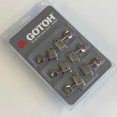 Gotoh SD91 6-in-line Nickel Staggered Vintage Tuning Keys TK-7880-001 image 2