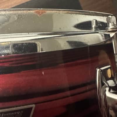Ludwig S-120 Standard Series 9x13" Mounted Tom 1969 - 1974 - Ruby Strata image 3