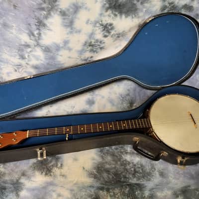 Vintage 1952 Kay Model K-54 5 String Banjo New Strings Pro Setup NOS Soft Shell Case image 14