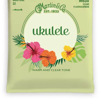 Martin M630 Ukulele Strings, Clear Fluorocarbon, Baritone image 2