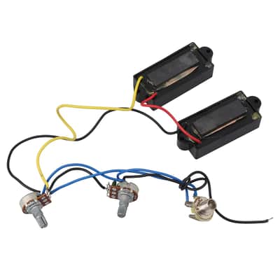 Prewired Neck & Bridge Humbucker Pickups With Hole Pitch 68Mm Bass Bridge Instrument Accessories For 4-String Bass image 5
