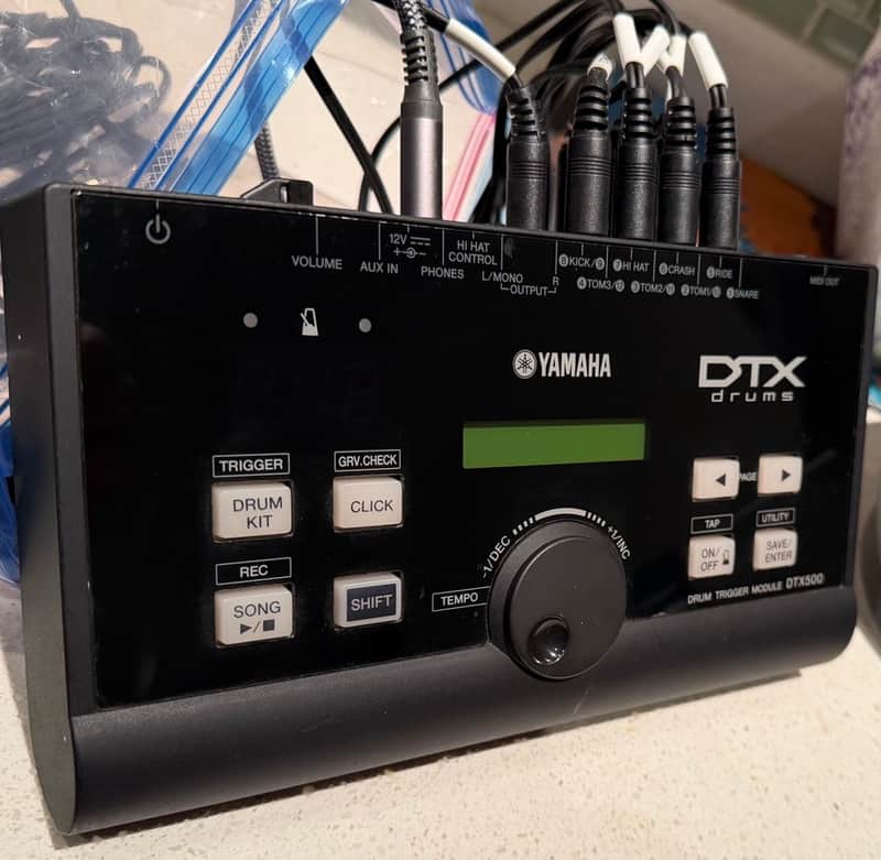 Yamaha DTX-500 Drum Trigger Module 2012 - 2017 - Black image 1