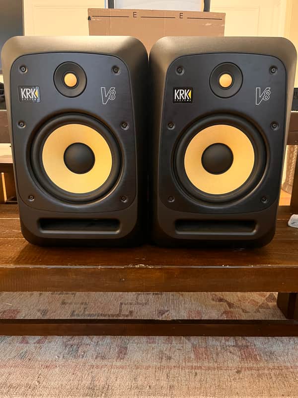 KRK V8 Series 4 2-Way 8" Active Studio Monitors (Pair) USED - EXCELLENT CONDITION image 1