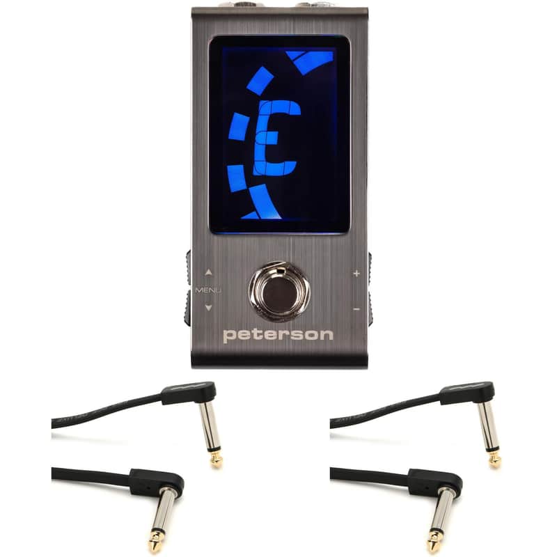 Peterson StroboStomp Mini Pedal Tuner with Patch Cables image 1