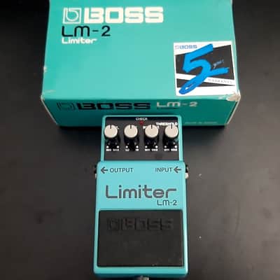 1980s - Boxed with Manual - Made in Japan - Vintage Boss LM-2 Limiter (Black Label) 1987 - 1992 - Blue image 2