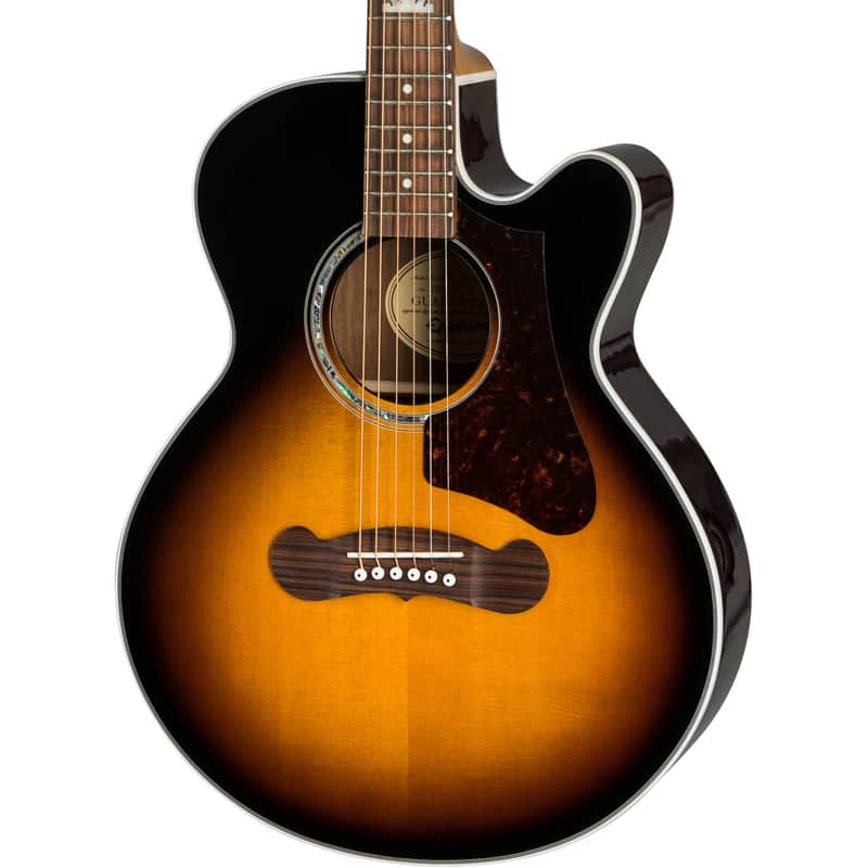Epiphone ej200SCEアコースティックギター サンバースト Epiphone J-200 EC Studio Acoustic-Electric Guitar Vintage Sunburst
