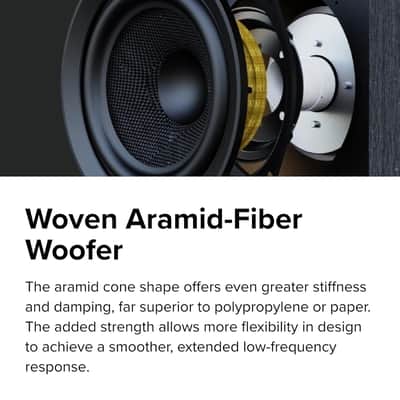 ELAC Debut 3.0 DB53-W Bookshelf Speakers, White (Pair) - 1” Aluminum Dome Tweeter & 5.25” Aramid Fiber Woofer - 2-Way Bass Reflex - 48Hz to 38KHz Response image 4