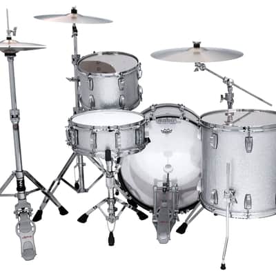 Ludwig *Pre-Order* Classic Maple Silver Sparkle Custom Kit 20x16, 12x8, 13x9, 14x14, 16x16 Drums Shell Pack | Made in the USA | NEW | Special Order | Authorized Dealer image 3