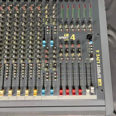 Soundcraft Spirit Live 4 24 Channel Mixing Console with Case 1990s image 5