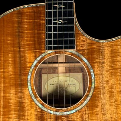 2011 Taylor K24CE Grand Auditorium w Flamed Koa Top Back & Sides ~ Natural image 9