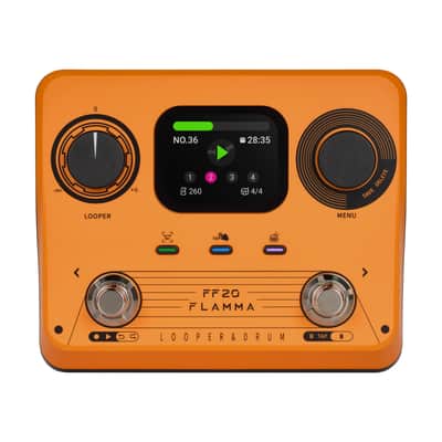 FLAMMA FF20 Stereo Dual Footswitch Looper Drum Machine Pedal,Price include the import duty to USA image 1