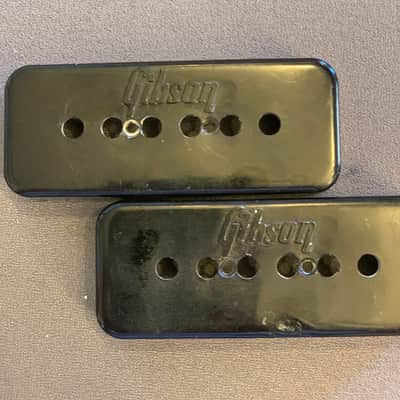 Gibson P90 pickup covers pair 1972 - Black image 2