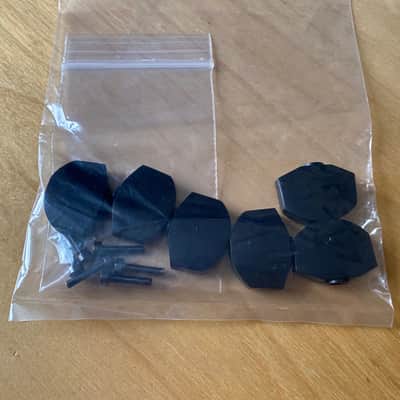 PRS Ebony Tuning Key Buttons (6) For Phase III Locking Tuners image 2