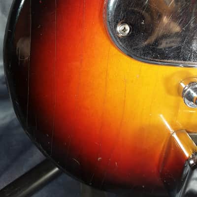 Vintage Imperial Made in Japan Electric Guitar 1970 Tobacco Burst image 11