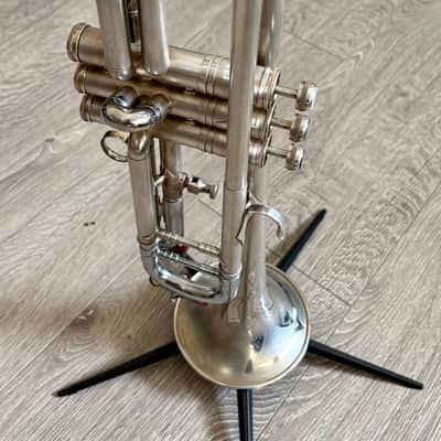 1951-1953 - Silver Plated, made in Paris France, Beaugnier Professional level Trumpet image 3