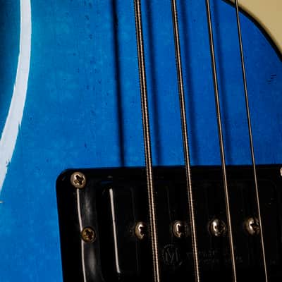 Mosrite 'Custom' Ventures Bass 1966 Metallic Blue Floral image 6