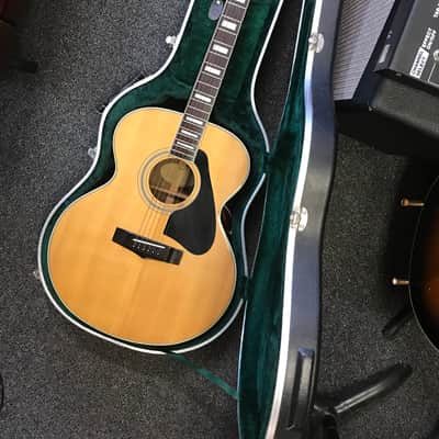 Yamaha CJ-838S vintage jumbo acoustic guitar made in Taiwan 1979-1981 in excellent condition with road runner hard case image 1
