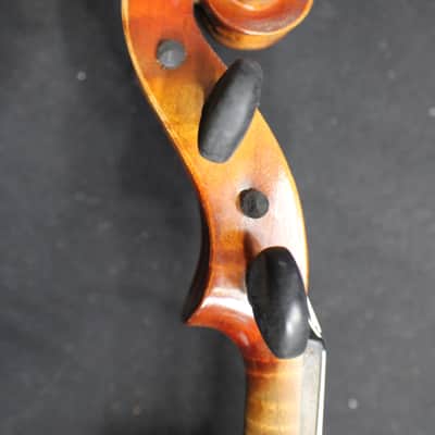 A Beautiful Antique U.S.A. Made Antonius Stradivarius Full Size 4/4 Violin, Bow & Case Ready to Play # 13 V image 10