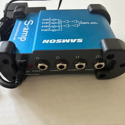 Samson S-Amp S Class Mini Stereo Headphone Amplifier 2010s - Blue/Black image 3