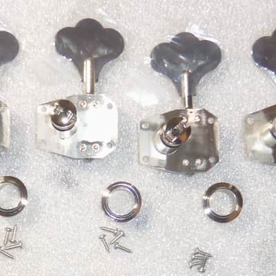 Hipshot® HB1 Am Classic Bass Tuners~27:1 Ratio~Clover Key~Nickel~G&L Bass~USA~New image 3