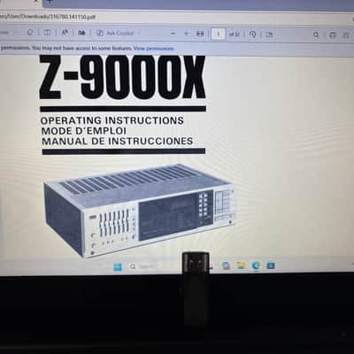 Vintage Sansui Z-9000x Stereo Receiver-Serviced Working- Has Issue-please Read 1980’s - Silver image 8